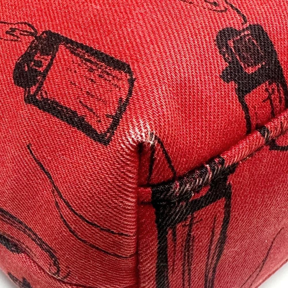 Miu Miu Tote Bag Lighter Pattern Red Black Leather - image 5